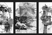 tasso / triptychon / mixed media/paper / each 70x100cm / 2012