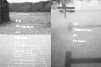 johannes göbel: der winterschlaf der freibäder / invitation card / 10,5x14,8 / 4 p. / bonn / 2008