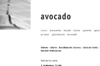 www.avocadomusik.de / website / avocado, berlin / with bobok/m.giltjes / 2008