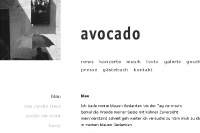 www.avocadomusik.de / website / avocado, berlin / with bobok/m.giltjes / 2008